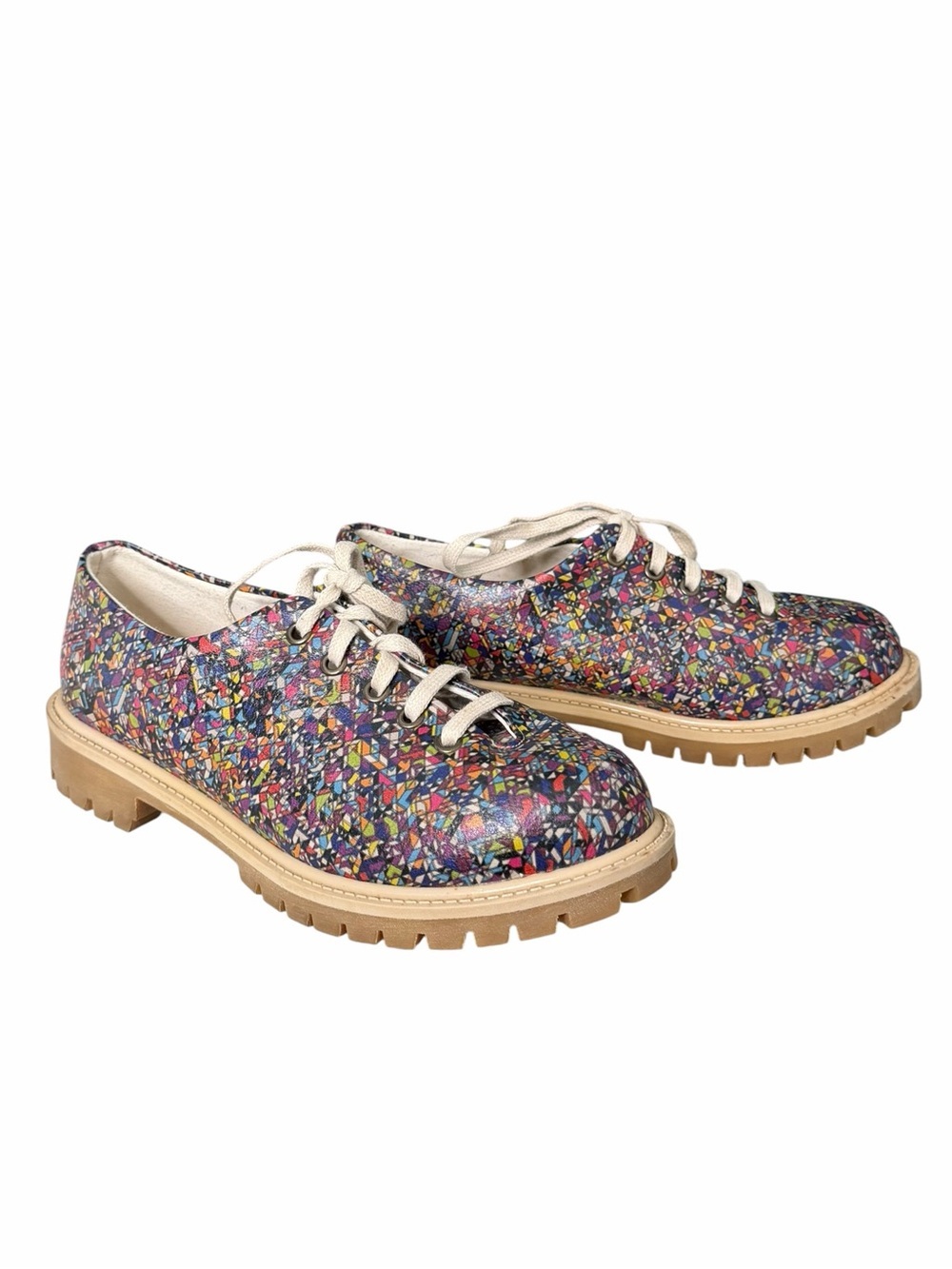 Goby Pattern Oxford Shoes Size 40 EU 9.5 US